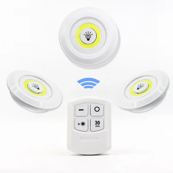3 lampes LED télécommandées