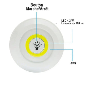 3 lampes LED télécommandées